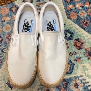 ☀️Vans Linen platform slip on espadrilles ☀️